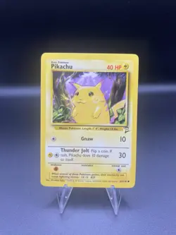 Pokemon TCG Pikachu Base Set 2 87/130 Regular Unlimited Common - Image 1