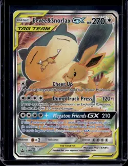 Pokemon SM Promos Eevee & Snorlax GX SM169 - Image 1