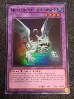 Yu-Gi-Oh! Mudragon Of The Swamp RA01-EN028, Super Rare, 1st Edition, NM - Image 1