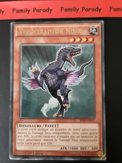 Velociraptor Noir BP03-FR037 Carte Yu-Gi-Oh! Rare 1ere Edition Occ - Image 1