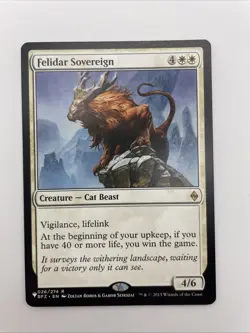 1xMTG Felidar Sovereign-The List Reprints(Battle For Zendikar)-NM - Image 1