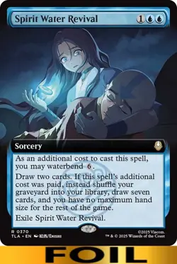 1x - Spirit Water Revival - FOIL EXTENDED ART - Avatar: The Last Airbender MTG - Image 1