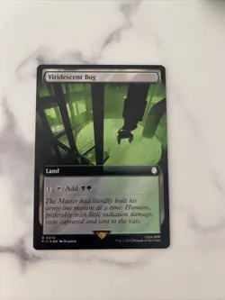 MTG Viridescent Bog Fallout Extended Art Surge Foil - Image 1