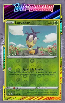 Larvadar Reverse - EB01:Epee et Bouclier- 017/202 -Carte Pokemon Neuve Francaise - Image 1