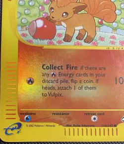Pokemon TCG: Vulpix Aquapolis #116/147 Reverse Holo LP Condition - Image 5