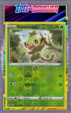 Ouistempo Reverse -EB01:Epee et Bouclier- 011/202 -Carte Pokemon Neuve Francaise - Image 1