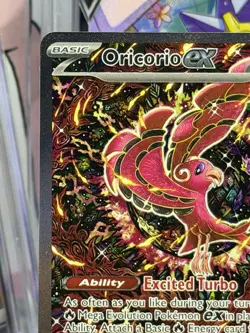 Pokemon ME02: Phantasmal Flames Oricorio ex #024 SIR Black Star Promo - Image 3