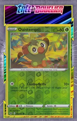 Ouistempo Reverse -EB01:Epee et Bouclier- 010/202 -Carte Pokemon Neuve Francaise - Image 1