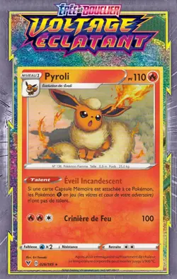 Pyroli - EB04:Voltage Eclatant - 026/185 - Carte Pokemon Neuve Francaise - Image 1