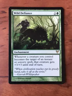 Wild Defiance MTG Magic the Gathering Card NM Near Mint Avacyn Restored - Image 1