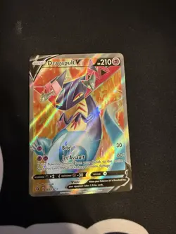 Dragapult V 183/192 Rebel Clash pokemon Card Ultra Rare Full Art Holo Near Mint - Image 1