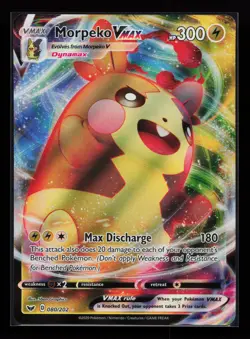 Morpeko VMAX 080/202 Ultra Rare SWSH01: Sword & Shield Base Set Pokemon Card - Image 1