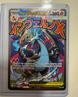 Mega Charizard X ex 023 Promo Card Mega Evolution Phantasmal Flames - Image 1