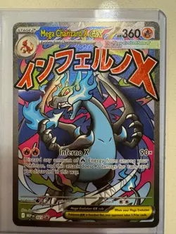 Mega Charizard X ex 023 Promo Card Mega Evolution Phantasmal Flames - Image 2