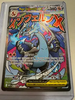 Mega Charizard X ex 023 Promo Card Mega Evolution Phantasmal Flames - Image 5