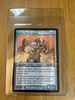 Magic TCG Karn, Silver Golem Foil MTG From the Vault: Relics Rare card - Image 1