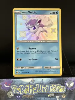 Pokemon Card Alolan Vulpix SV8/SV94 Hidden Fates Baby Shiny Near Mint - Image 1