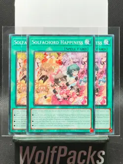 Yu-Gi-Oh! TCG Duel Overload - 3 Card Lot: Solfachord Happiness #DOOD-EN065 - Image 1