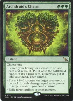 MTG: Murders at Karlov Manor: Archdruid's Charm: Lightly Played Condition - Image 1