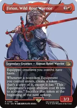 Firion, Wild Rose Warrior (Borderless) R 386 Regular Final Fantasy MTG NM - Image 1