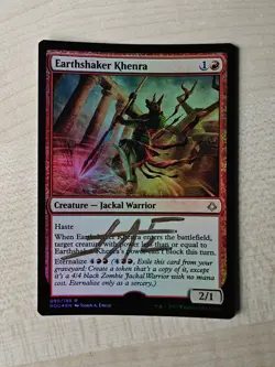 MTG Earthshaker Khenra Foil Artist Proof AP Signed with Sketch Jason A. Engle - Image 1