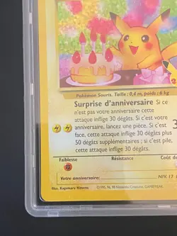 CARTE POKEMON PIKACHU DE _____ 24 PCA 9,5 ULTRA RARE FR EB CELEBRATIONS - Image 5