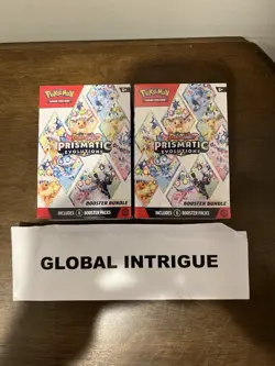 Pokemon TCG Scarlet and Violet Prismatic Evolutions Booster Bundles Lot Of 2 NEW - Image 1