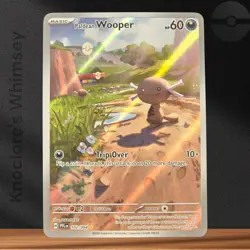 Pokemon TCG Paldean Wooper #102/094 PFL Illustration Rare Holo NM 2025 - Image 1