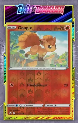 Goupix Reverse - EB01:Epee et Bouclier - 022/202 - Carte Pokemon Neuve Francaise - Image 1