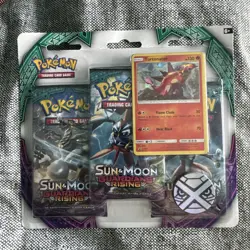 Pokemon Sun & Moon Guardians Rising 3 Booster Pack Blister - Turtonator - Image 1