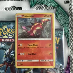 Pokemon Sun & Moon Guardians Rising 3 Booster Pack Blister - Turtonator - Image 2