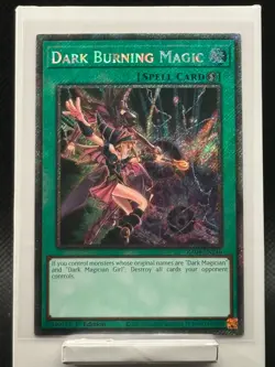 Yu-Gi-Oh! Dark Burning Magic 1st Edition Platinum Secret Rare RA04-EN246 - Image 1