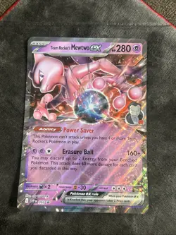 pokemon TCG Team Rocket’s Mew Ex Black Pro Black Promo Oversized Card - Image 1