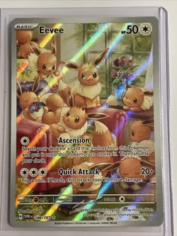 Eevee 188/167 Illustration Rare Twilight Masquerade Set Pokemon TCG Card Raw - Image 1