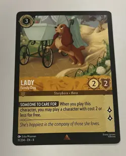 Lady Family Dog Reign of Jafar Regular Card 11/204 Mint Condition - Image 1