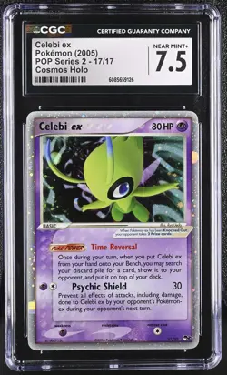 CGC 7.5 Celebi ex 2005 POP Series 2 17/17 Holo Pokemon Card - Image 1
