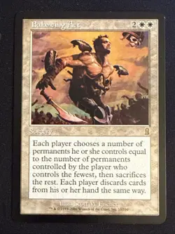 1x Balancing Act (10) Odyssey LP MTG Magic the Gathering x1 MKE - Image 1