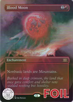 MTG Blood Moon (Borderless) (346) | NM Foil | Double Masters {2XM} - Image 1