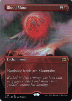 MTG Blood Moon (Borderless) (346) | NM Foil | Double Masters {2XM} - Image 2