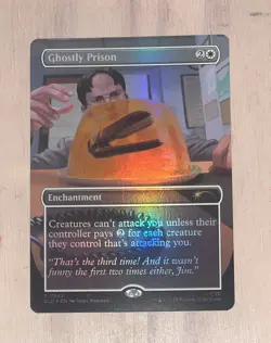 Ghostly Prison R Foil #7042 | SLD Secret Lair The Office in hand mtg - Image 1