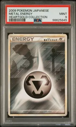 Pokemon PSA 9 2009 Japanese Metal Energy Heartgold Collection - Image 1