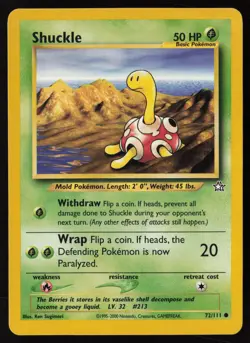 Shuckle 072/111 Neo Genesis Pokemon TCG LP - NM - Image 1