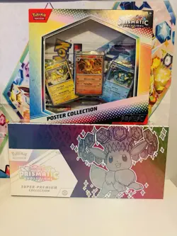 Pokemon Prismatic Evolutions Super Premium Collection SPC and Poster Collection - Image 1