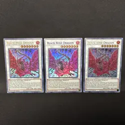 VLP - x3 Set - Black Rose Dragon - 1st Ultra (B, G, G) - LDS2-EN110 - Yu-Gi-Oh - Image 1