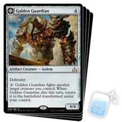 GOLDEN GUARDIAN X4 Rivals Of Ixalan RIX Magic MTG MINT CARD - Image 1