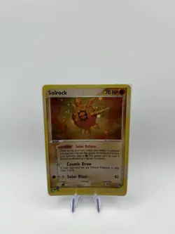 Solrock 13/100 EX Sandstorm Holo Rare Pokemon Card Vintage TCG - Image 1