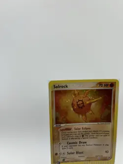 Solrock 13/100 EX Sandstorm Holo Rare Pokemon Card Vintage TCG - Image 3