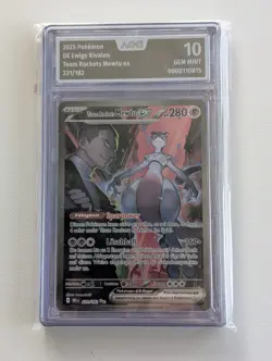 Pokemon Team Rockets Mewtu EX 231/182 - Image 1