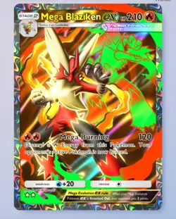 Mega Blaziken Full Art 2?, Pokemon TCG Pocket, Mega-Rising, English - Image 1