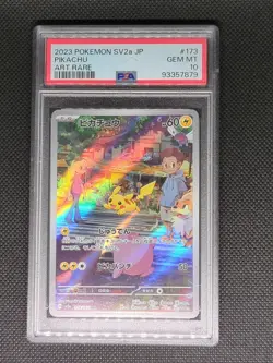 Pikachu Art Rare Japanese Pokemon 151 173/165 PSA 10 Gem Mint Slab - Image 1